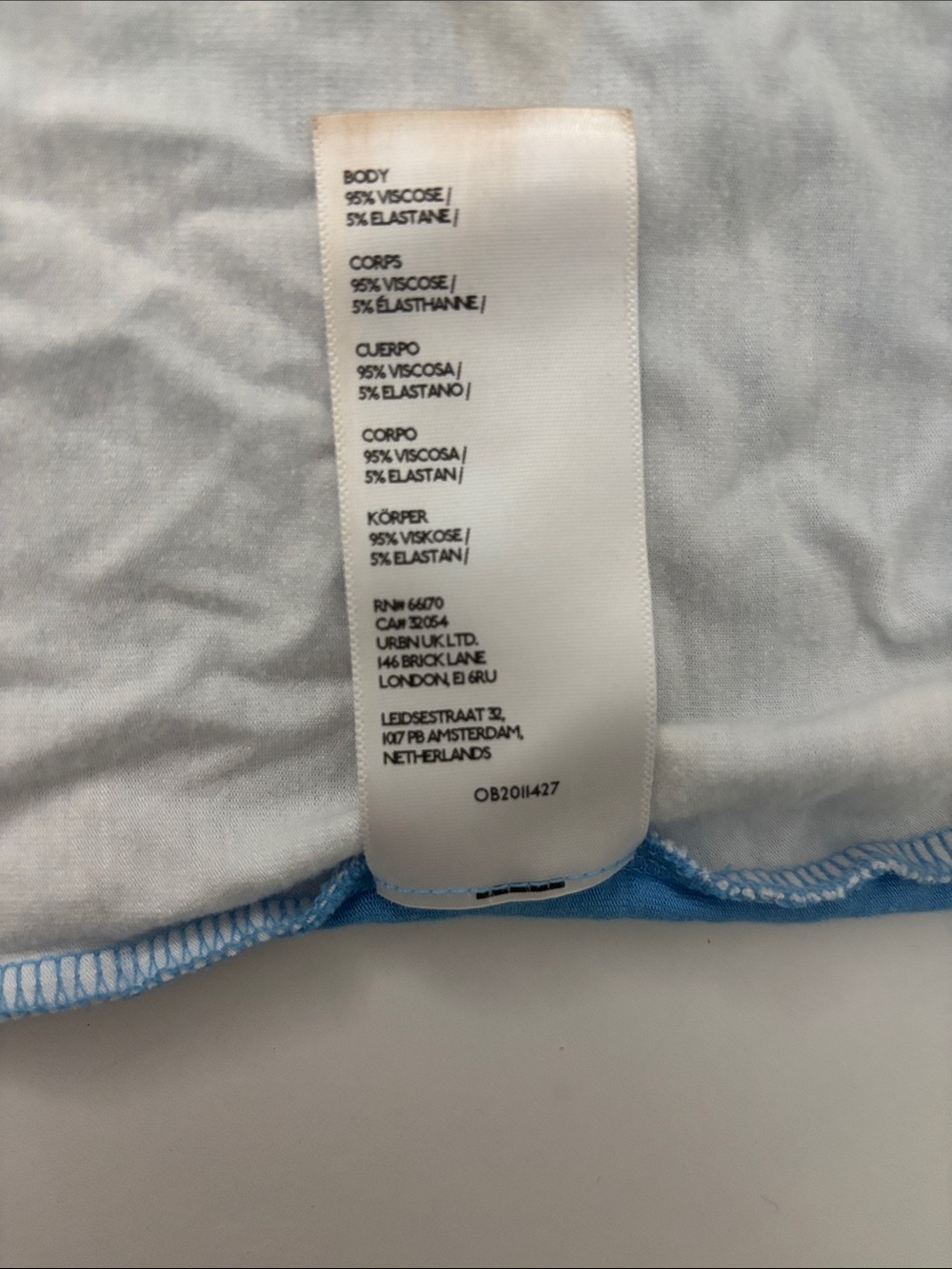BDG Light Blue Dolphin Wave Graphic Tank - Picture 3 of 5